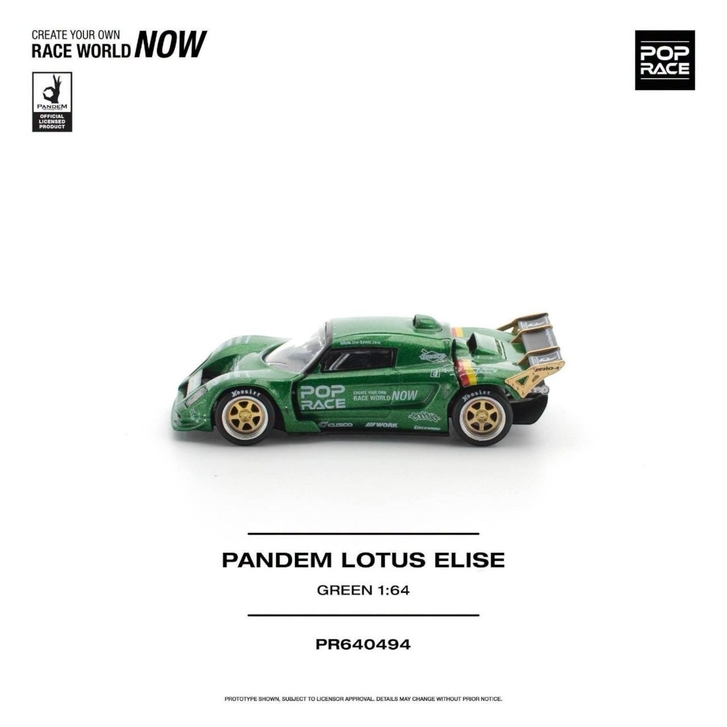 [Pre-Order]: POP RACE PR640494 PANDEM LOTUS ELISE GREEN