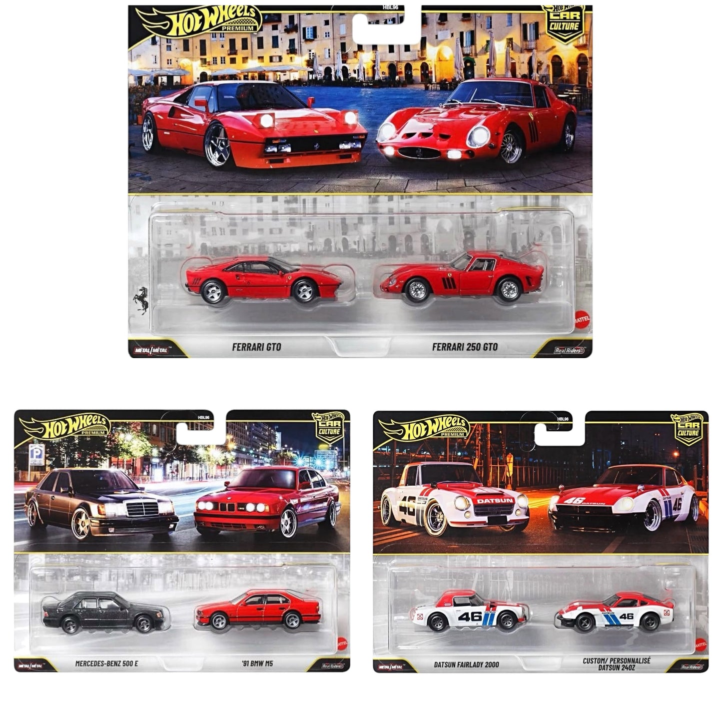 [Pre-Order Advance]: Hot Wheels Premium Car Culture 2 packs set of 3