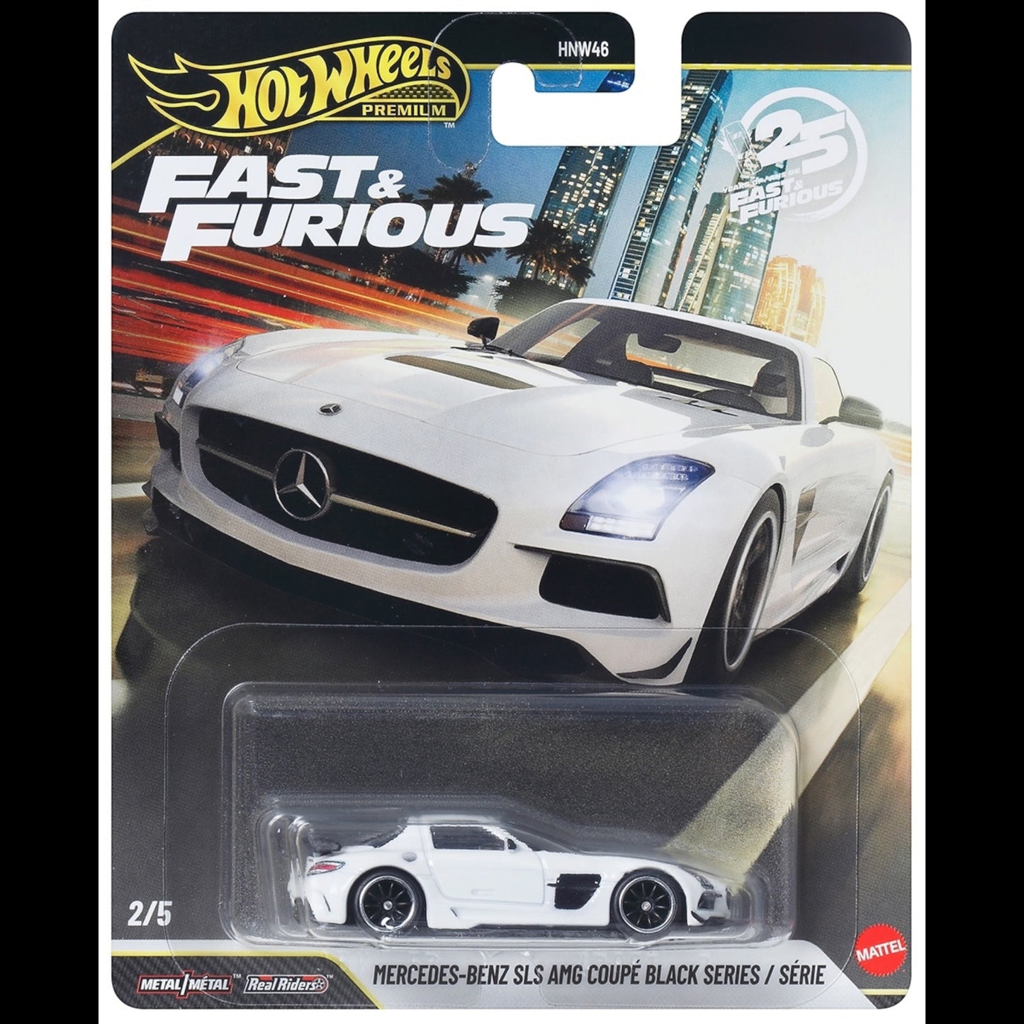 Hot Wheels Premium Fast and Furios Mercedes-Benz SLS AMG Coupé Black Series