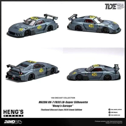 Inno64 Mazda RX-7 FD3S LB-Super Silhouette "Heng's Garage" Thailand Diecast Expo 2026 (Chance of chase)