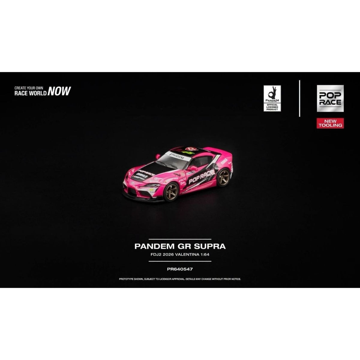 [Pre-Order]: Pop Race PR640547 PANDEM GR SUPRA FDJ2 VALENTINA PIAZ NEW TOOLING