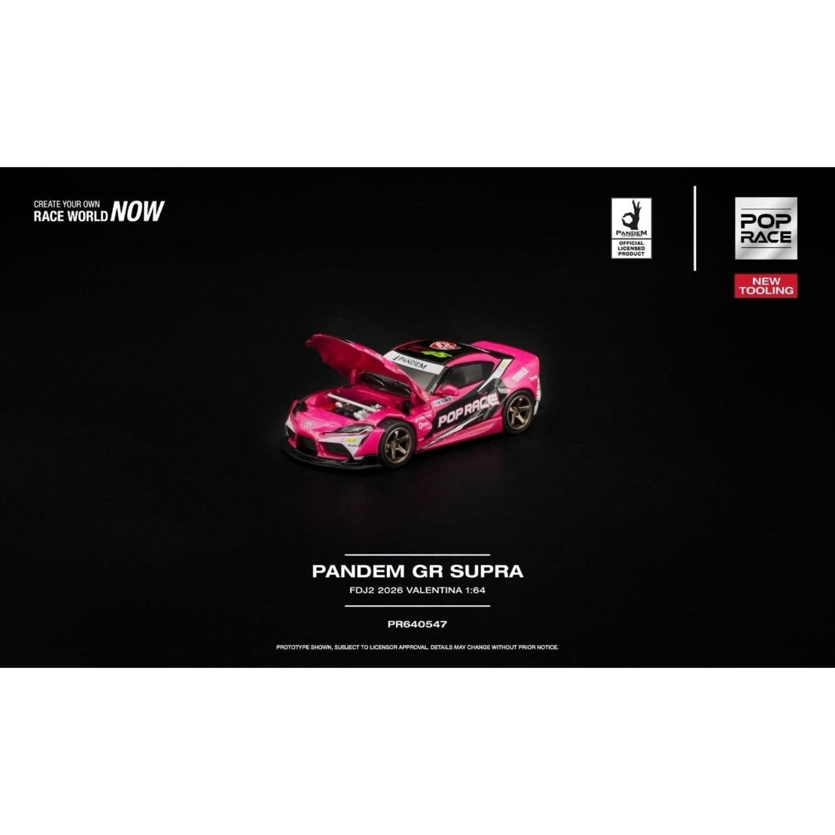 [Pre-Order]: Pop Race PR640547 PANDEM GR SUPRA FDJ2 VALENTINA PIAZ NEW TOOLING
