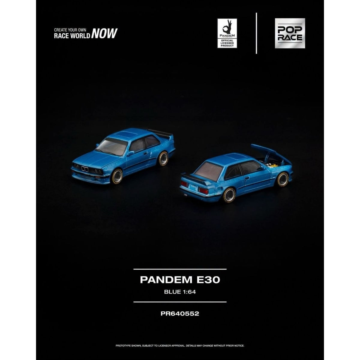 [Pre-Order]: Pop Race PR640552 PANDEM E30 BLUE