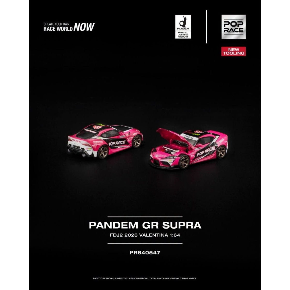 [Pre-Order]: Pop Race PR640547 PANDEM GR SUPRA FDJ2 VALENTINA PIAZ NEW TOOLING