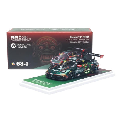 [Pre-Order]: AR Box 2026 GT World Challenge Asia Mandalika #911 68-2 Test Car Green Livery(640006011)
