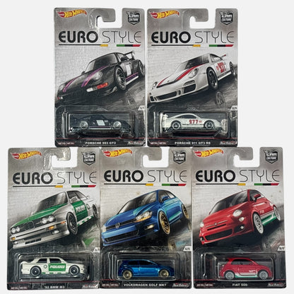 Hot Wheels Premium Euro Style 2016 set of 5