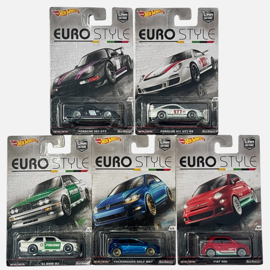 Hot Wheels Car Culture Euro Style 2016 Set of 5 1:64