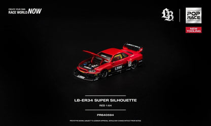 [Pre-Order]: Pop Race PR640594 LB-ER34 Super Silhouette Red New tooling