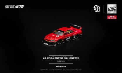 [Pre-Order]: Pop Race PR640594 LB-ER34 Super Silhouette Red New tooling