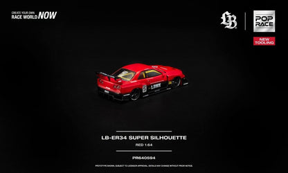 [Pre-Order]: Pop Race PR640594 LB-ER34 Super Silhouette Red New tooling