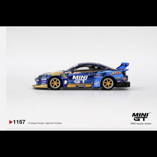 Mini GT Liberty Walk Nissan Silvia S15 LB-Super Silhouette #555 Formula Drift 2025 #1157 1:64 | Blister