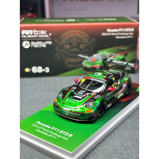 Almost Real AR Box Porsche 911 GT3 R #911 GT World Challenge Asia Mandalika 2026 1:64 | Chase