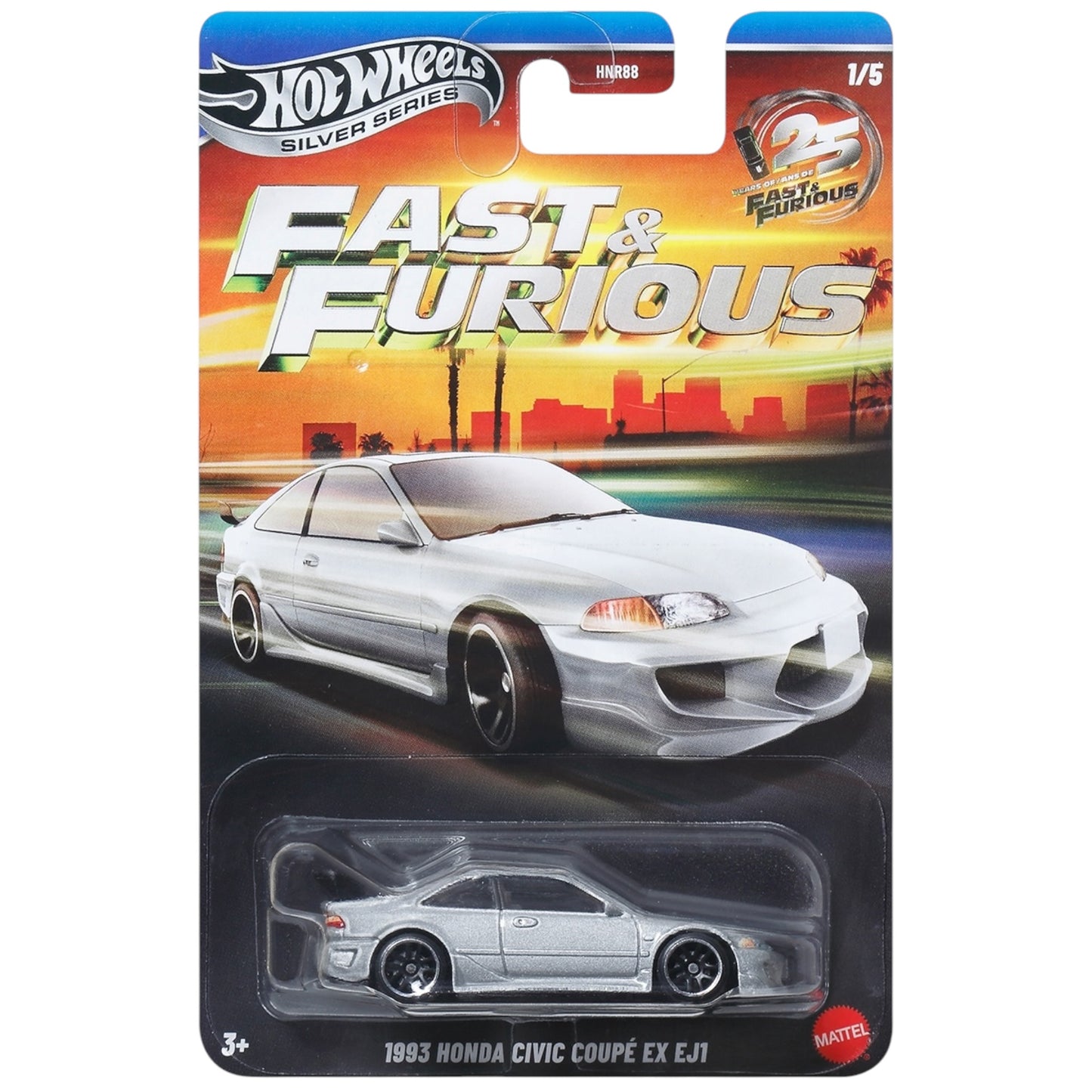 Hot Wheels Silver Series 1993 HONDA CIVIC COUPÉ EX EJ1