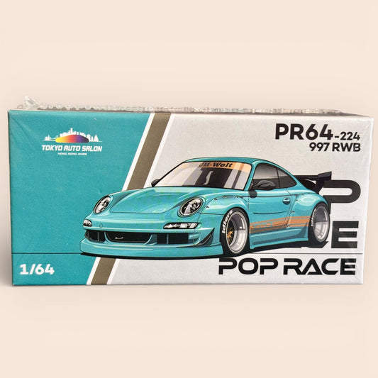 Pop Race RWB Porsche 997 Tokyo Auto Salon 2025 Hong Kong Special Edition PR64-224