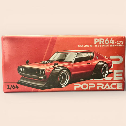Pop Race Nissan Skyline GT-R V8 Drift (Kenmeri) PR64-173