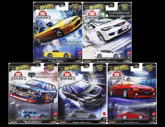 [Pre-Order Advance]:  HOT WHEELS 2025 Premium Car Culture RONIN RUN II set of 5