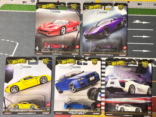 [Pre-Order Advance]: Hot Wheels Premium Timeless Icons set of 5
