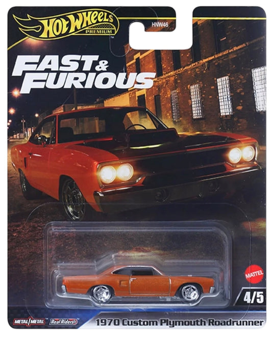 Hot Wheels Premium Fast and Furious 1970 Custom Plymouth Roadrunner