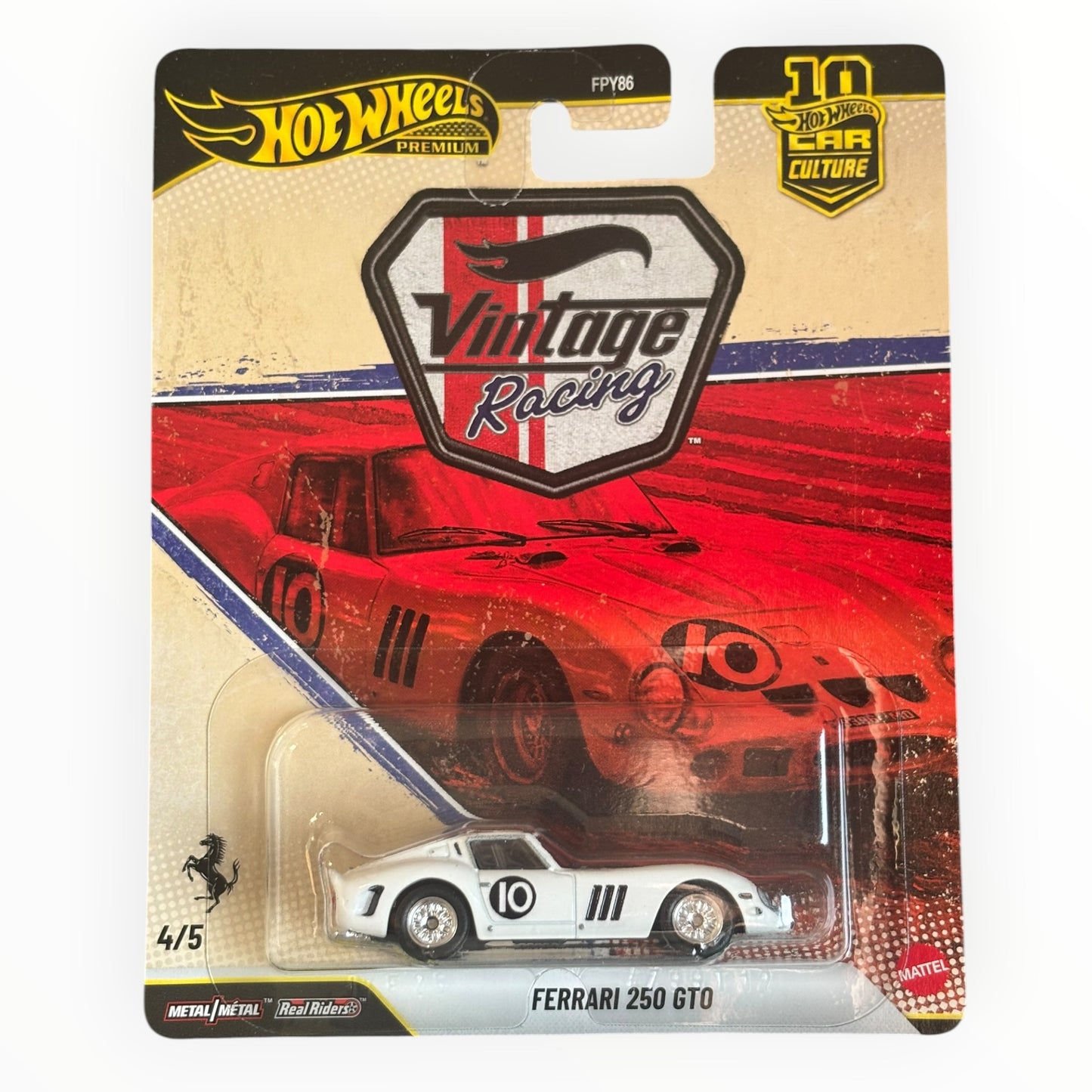 Hot Wheels Premium Vintage Racing Ferrari 250 GTO