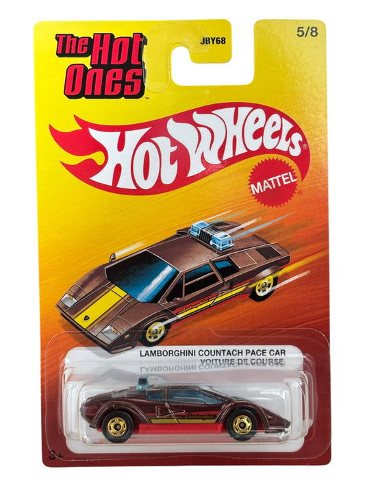Hot Wheels The Hot Ones Lamborghini Countach pace car (Red metal base)