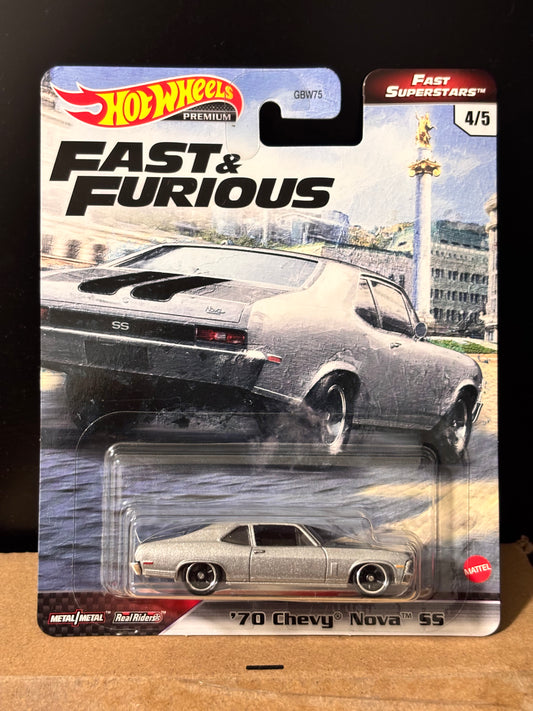 Hot Wheels Premium Fast and Furious fast superstars ‘70 Chevy Nova SS