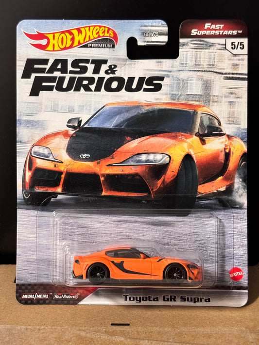 Hot Wheels Premium Fast and Furious fast superstars Toyota GR Supra