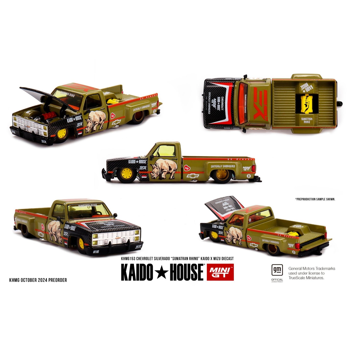 Kaido House KHMG153 Chevrolet Silverado “Sumatran Rhino” KAIDO x MIZU Diecast