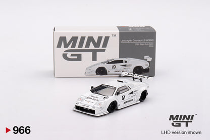 [Box] Mini GT Lamborghini Countach LB-WORKS White 2024 Tokyo Auto Salon #966