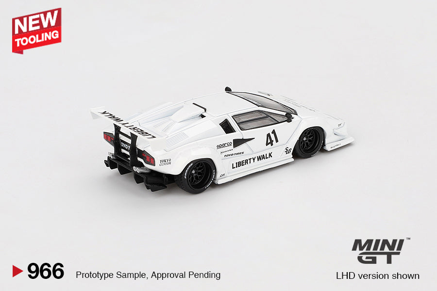 [Box] Mini GT Lamborghini Countach LB-WORKS White 2024 Tokyo Auto Salon #966