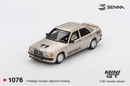 [Box] Mini GT Mercedes-Benz 190 E 2.3-16 #11 Ayrton Senna 1984 Nürburgring Race of Champions w/ Figure #1076