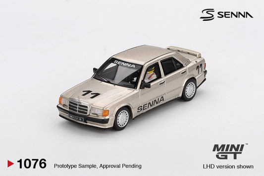 [Box] Mini GT Mercedes-Benz 190 E 2.3-16 #11 Ayrton Senna 1984 Nürburgring Race of Champions w/ Figure #1076