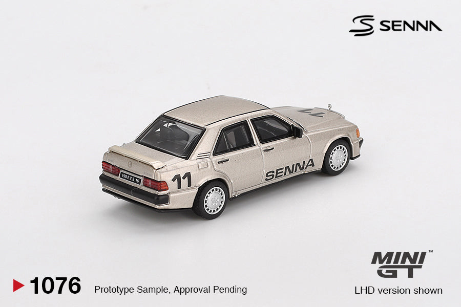 [Box] Mini GT Mercedes-Benz 190 E 2.3-16 #11 Ayrton Senna 1984 Nürburgring Race of Champions w/ Figure #1076
