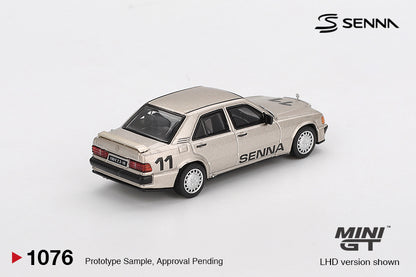 [Box] Mini GT Mercedes-Benz 190 E 2.3-16 #11 Ayrton Senna 1984 Nürburgring Race of Champions w/ Figure #1076