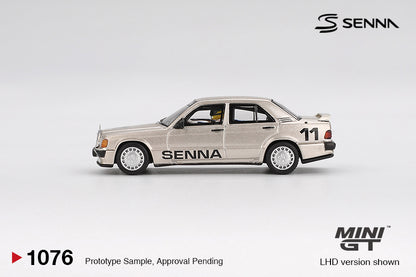 [Box] Mini GT Mercedes-Benz 190 E 2.3-16 #11 Ayrton Senna 1984 Nürburgring Race of Champions w/ Figure #1076