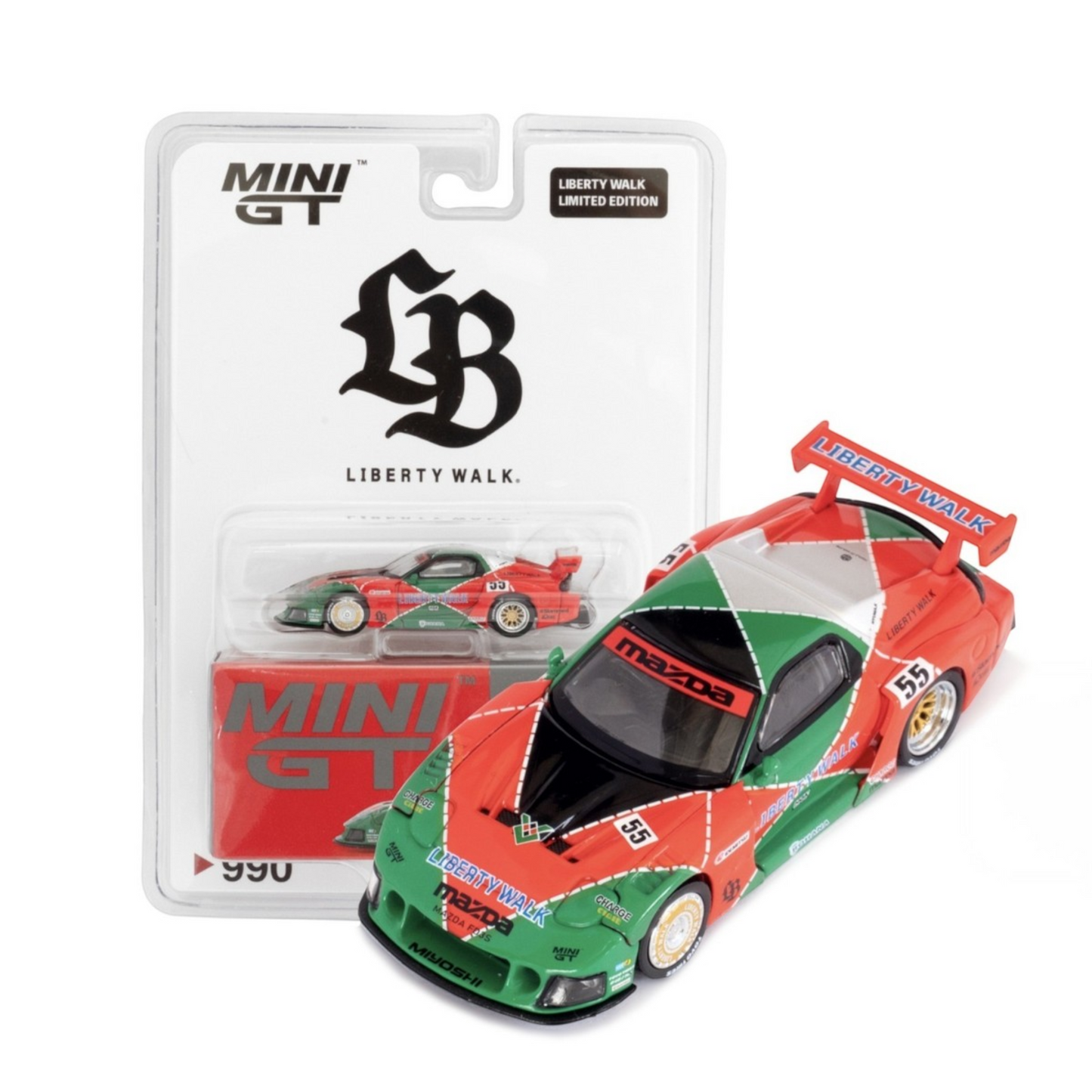 [Blister] [LibertyWalk Exclusive] Mini GT Mazda RX-7 | LB Super Silhouette | 787B  #990