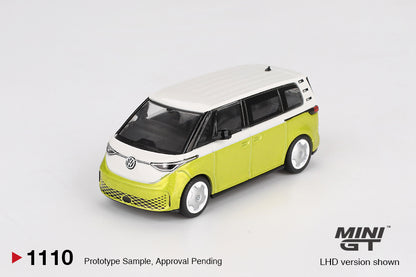 [Box] Mini GT Volkswagen ID. Buzz  Candy White/Pomelo yellow #1110
