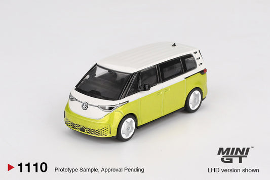 [Box] Mini GT Volkswagen ID. Buzz  Candy White/Pomelo yellow #1110