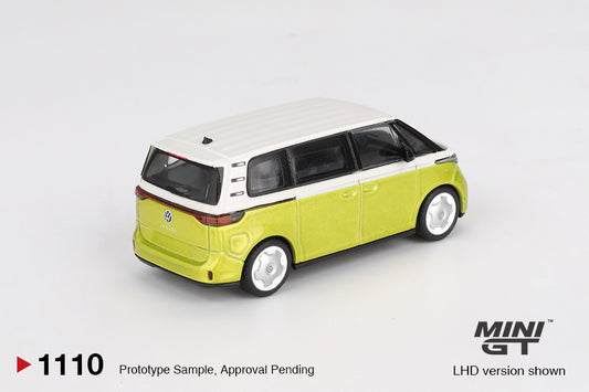[Box] Mini GT Volkswagen ID. Buzz  Candy White/Pomelo yellow #1110