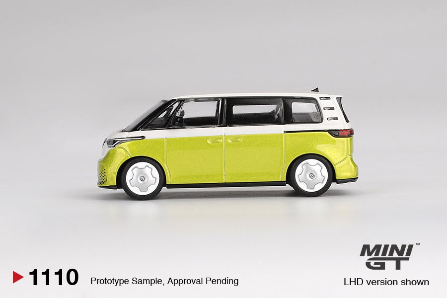[Box] Mini GT Volkswagen ID. Buzz  Candy White/Pomelo yellow #1110