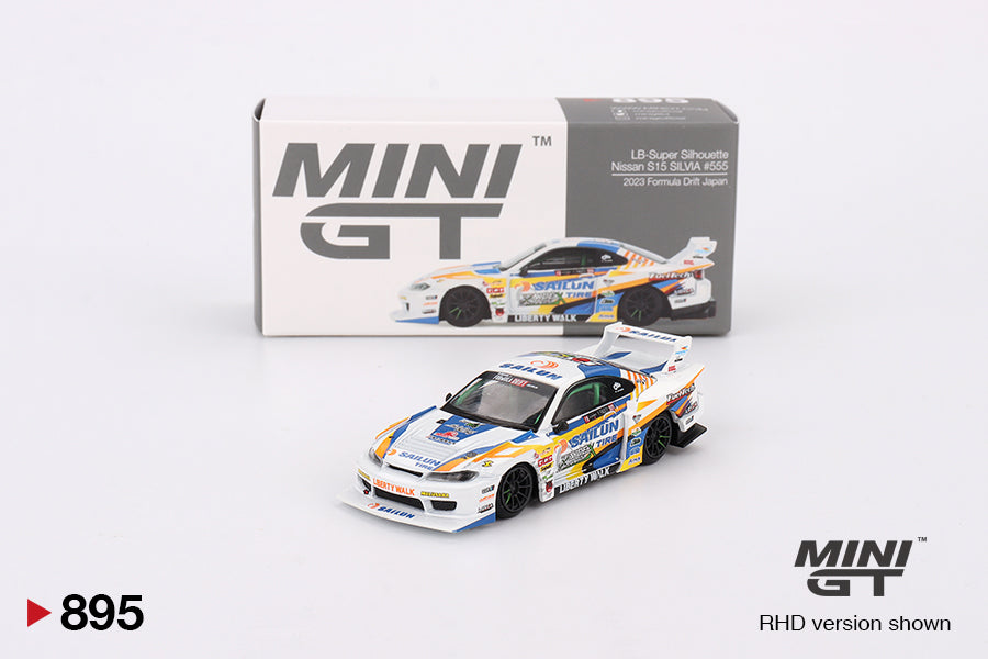 [Box] Mini GT LB-Super Silhouette Nissal S15 Silvia #555 2023 Formula Drift Japan #895