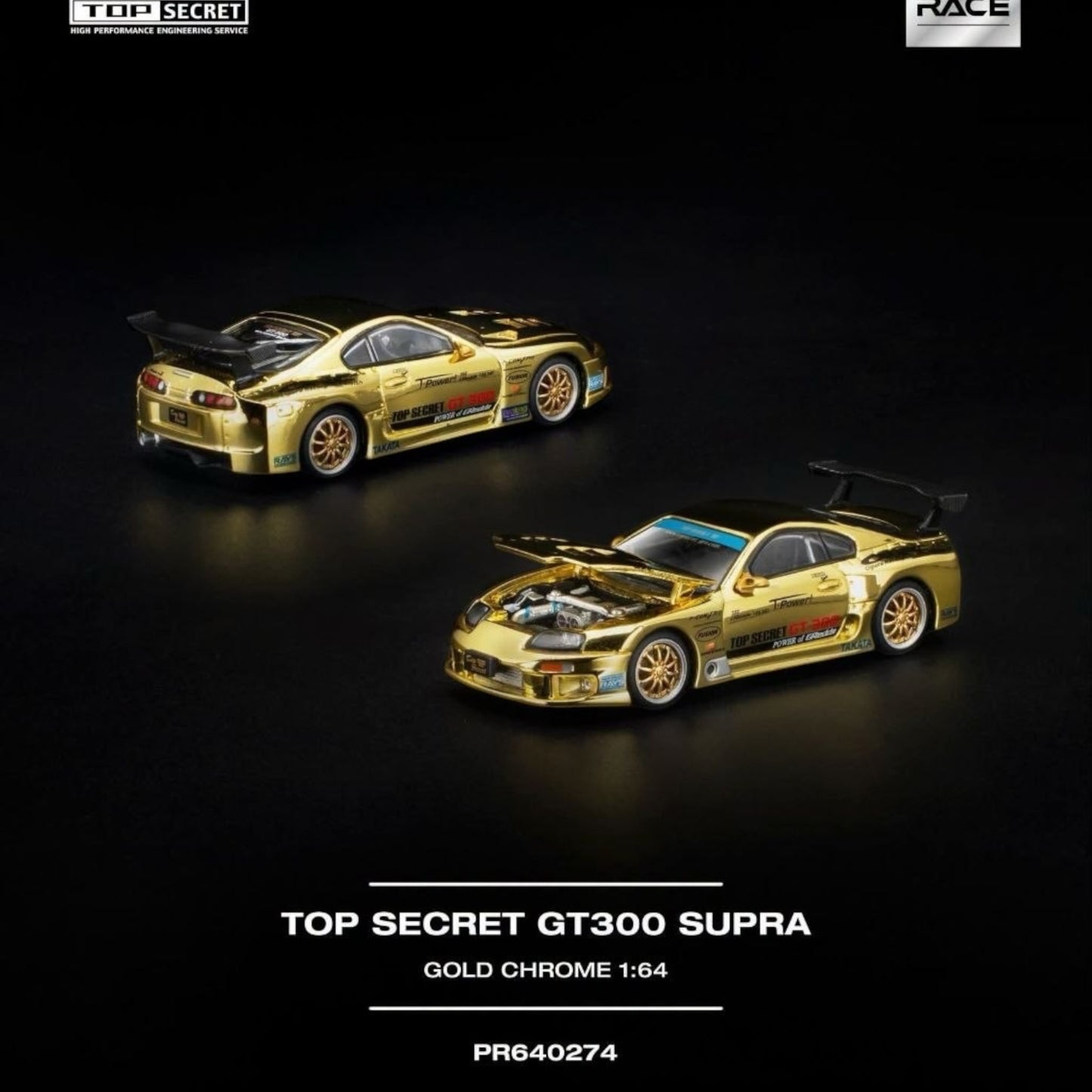 PR640274 TOP SECRET GT300 SUPRA GOLD CHROME 1
