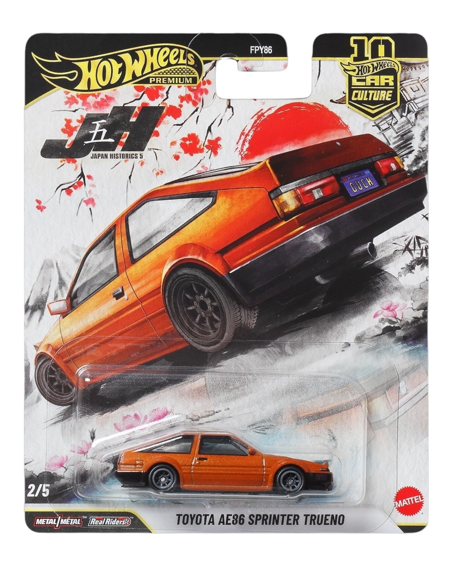 Hot Wheels Premium Japan historics 5 Toyota AE86 Sprinter Trueno