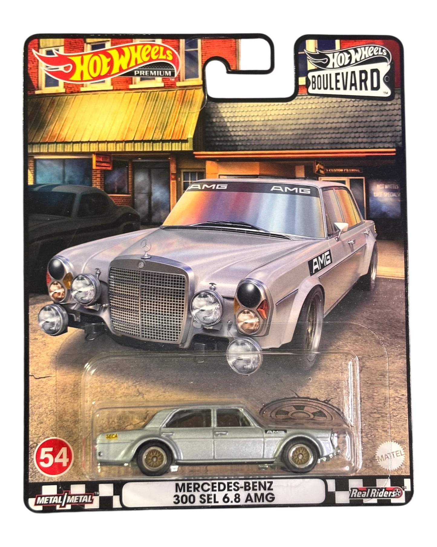 Hot Wheels Premium Mercedes-Benz 300 SEL 6.8 AMG + Hot Wheels Premium Boulevard Meyers Manx