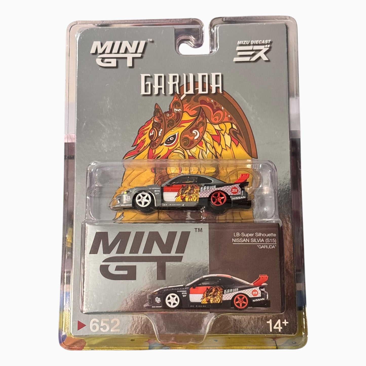 [Blister] [Chase] Mini GT LB-Super Silhouette | Nissan Silvia(S15) | Garuda | Mizu Diecast #652