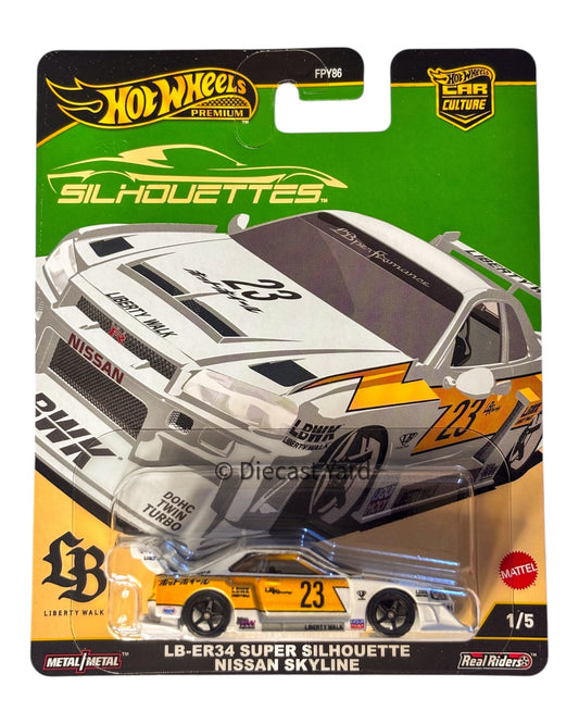 Hot Wheels Premium Silhouettes LB-ER34 Super Silhouette Nissan Skyline