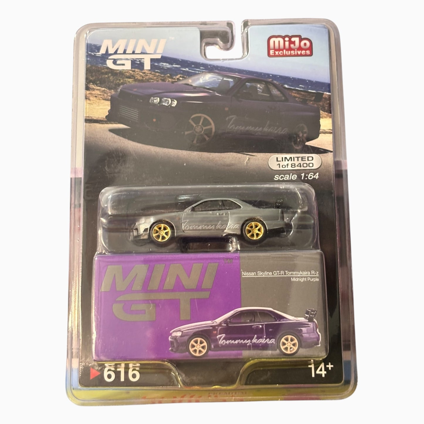 [Blister] [Chase] Mini GT Nissan Skyline GT-R Tommy Kaira RZ | Midnight Purple | Chase #616