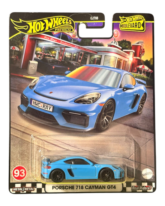 Hot Wheels Premium Boulevard Porsche 718 Cayman GT4