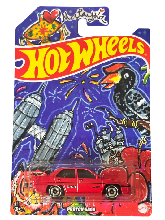 [Pre-Order Advance]: Hot Wheels Malaysia Special edition Proton Saga (Red)