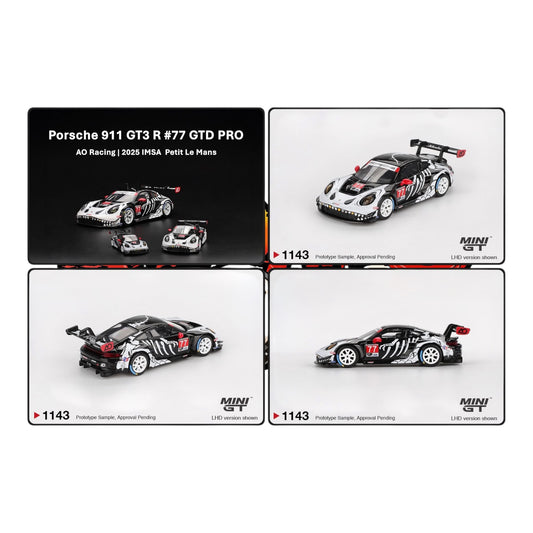 [Pre-Order Advance]: BLISTER PACK - Mini GT Porsche 911 GT3 R #77 GTD PRO