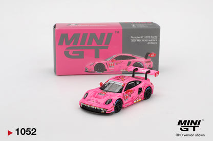 [Box] Mini GT Porsche 911 GT3 R #77 AO Racing 2024 IMSA Road America Roxy #1052